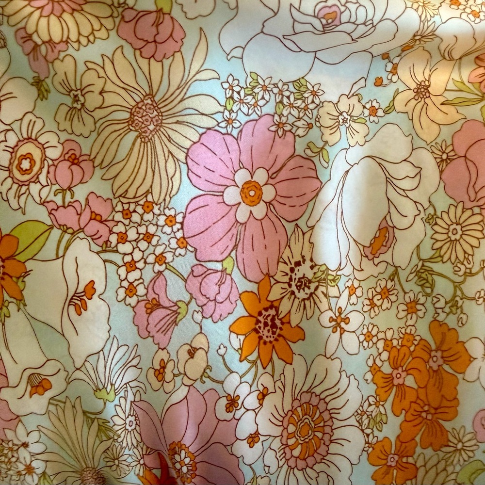 Olivaceous Floral Maxi Skirt in Pale Blue, Pink, Orange & Cream - Picture 3 of 6